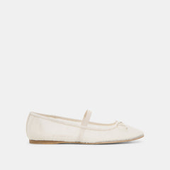 Raeven White Tulle Ballet Flats | Dolce Vita Women