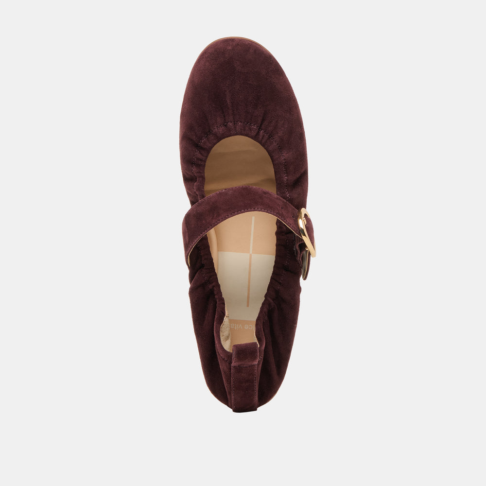 CAELY BALLET FLATS MULBERRY SUEDE | Women Dolce Vita