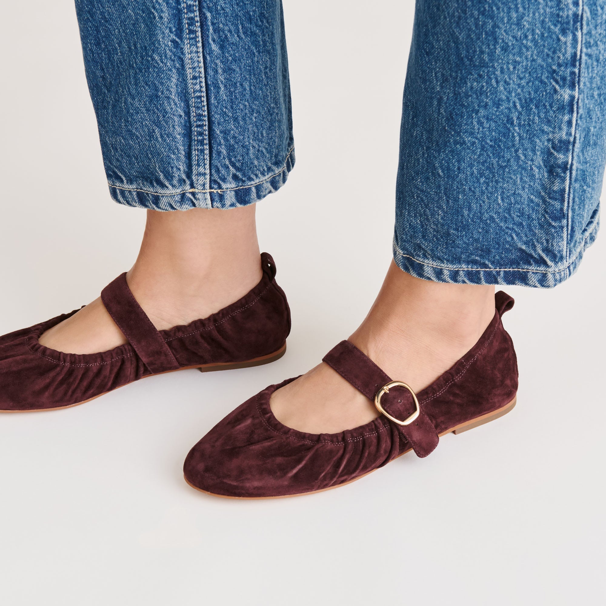 CAELY BALLET FLATS MULBERRY SUEDE | Women Dolce Vita