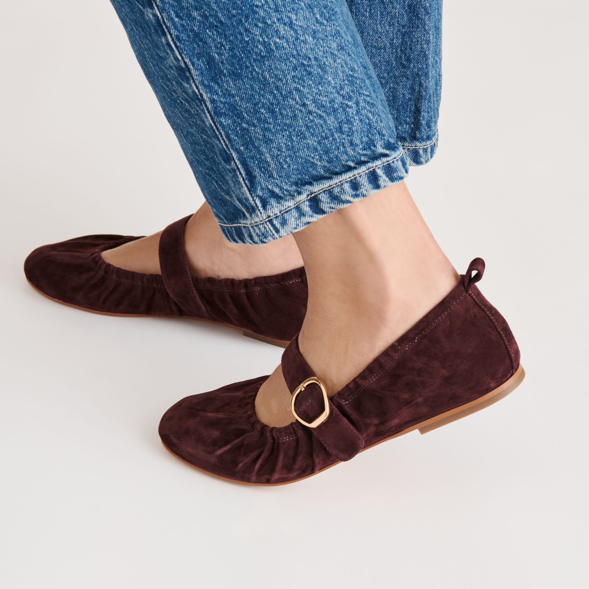 CAELY BALLET FLATS MULBERRY SUEDE | Women Dolce Vita