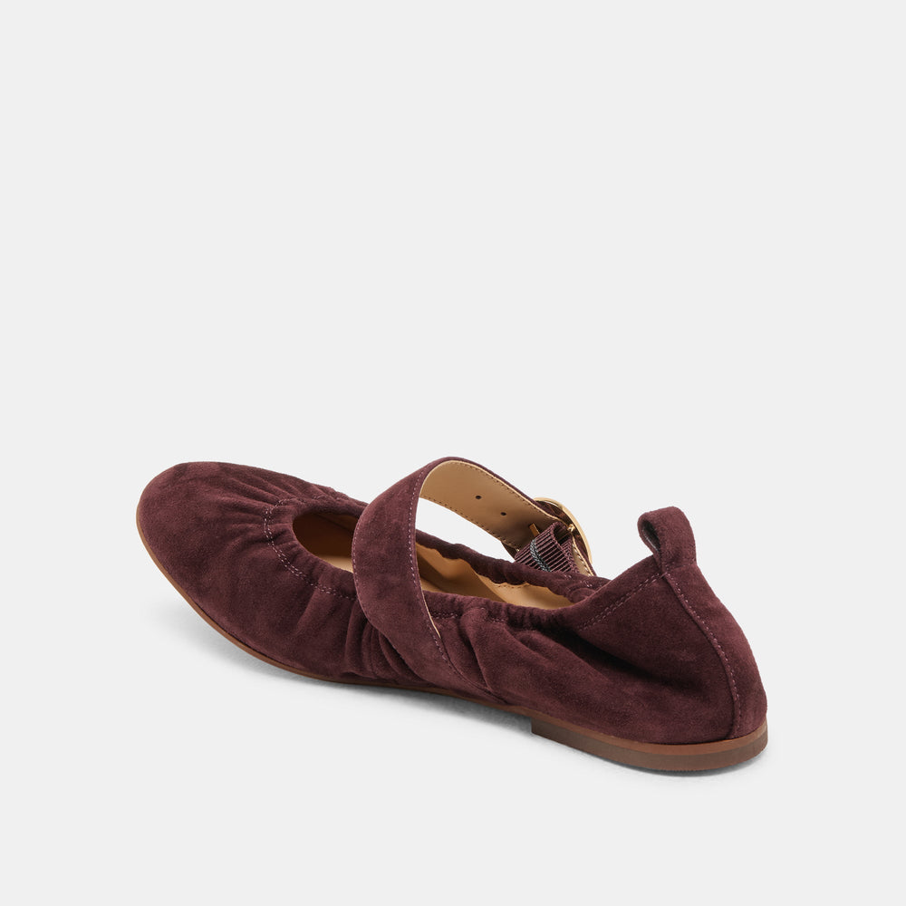 CAELY BALLET FLATS MULBERRY SUEDE | Women Dolce Vita
