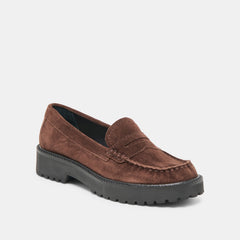 Merek Dk Brown Suede Loafers | Women Dolce Vita
