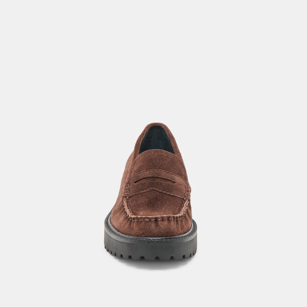 Merek Dk Brown Suede Loafers | Women Dolce Vita