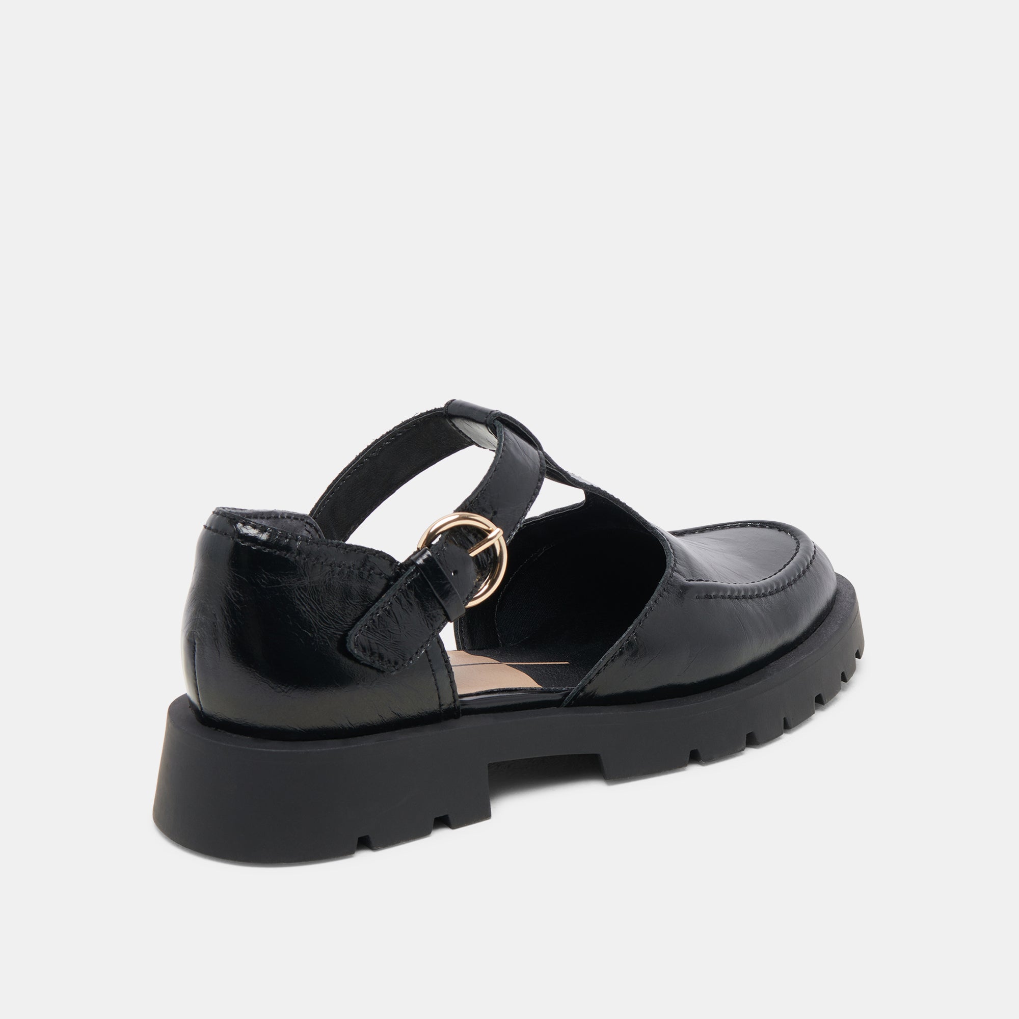 EMILIO FLATS MIDNIGHT CRINKLE PATENT LEATHER | Dolce Vita Women