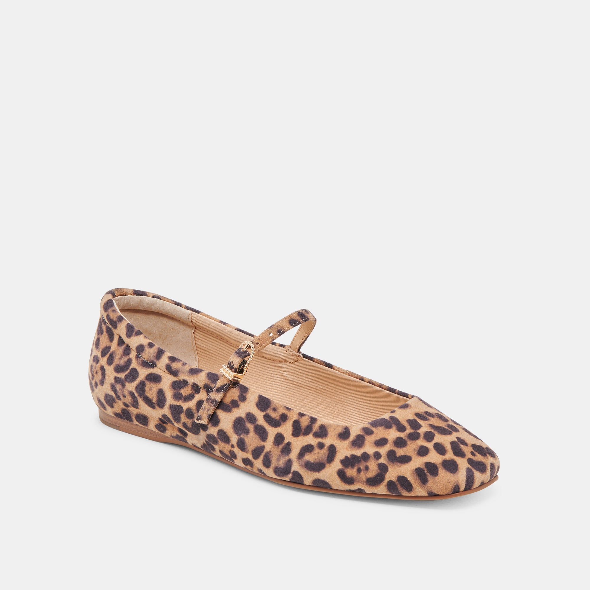 REYES BALLET FLATS DK LEOPARD SUEDE | Women Dolce Vita