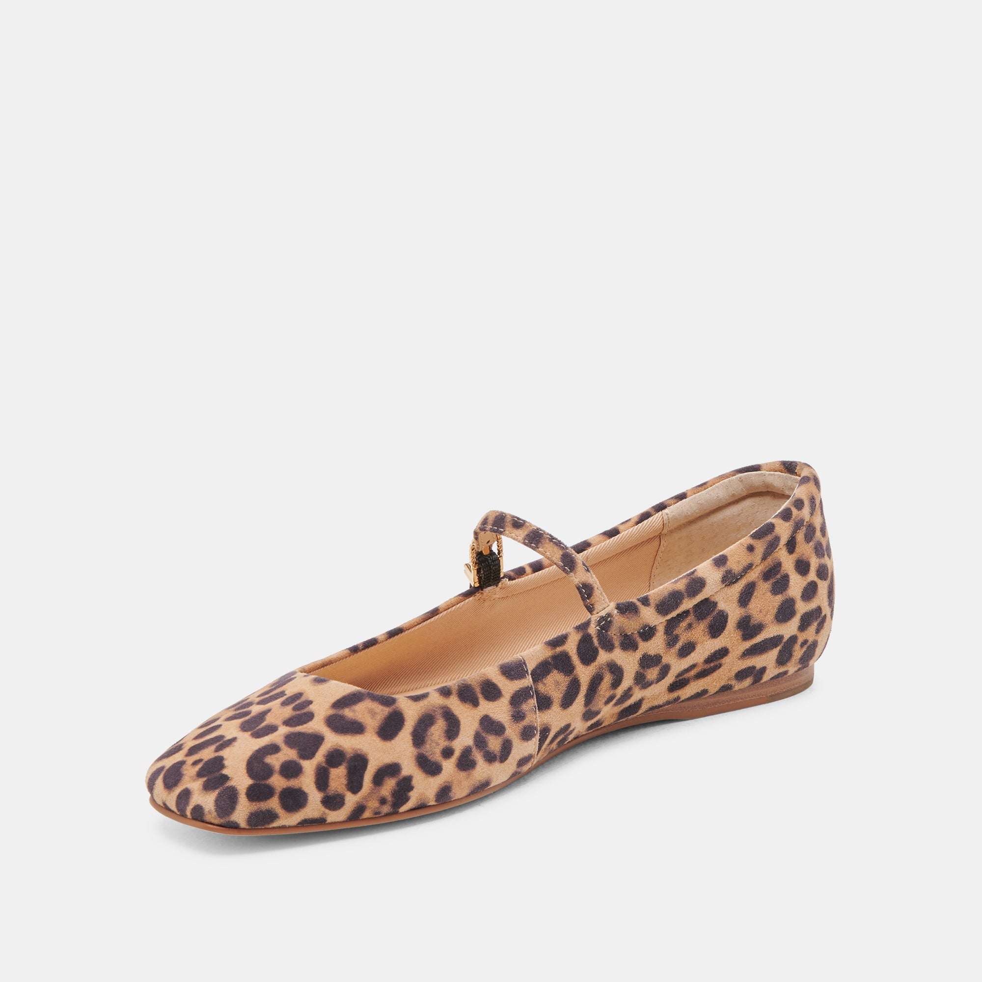 REYES BALLET FLATS DK LEOPARD SUEDE | Women Dolce Vita