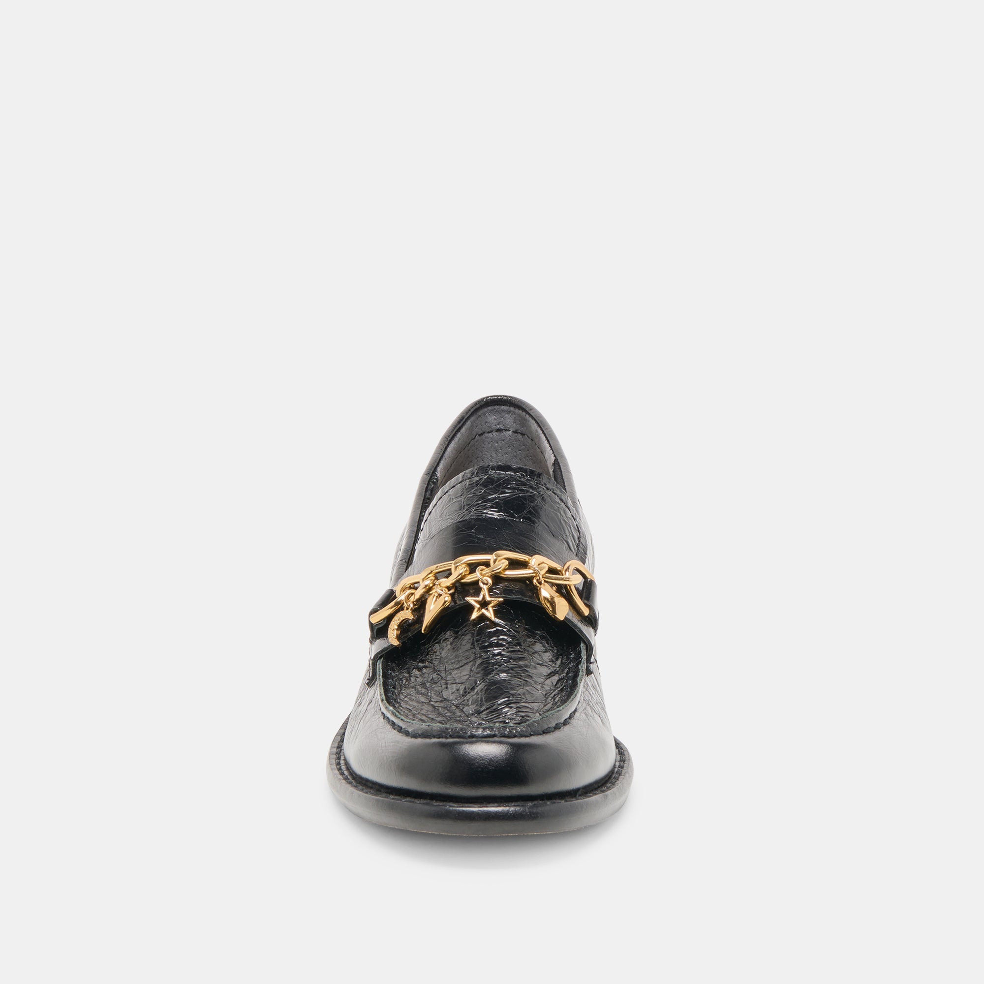 Waylen Midnight Crinkle Patent Loafers | Women Dolce Vita