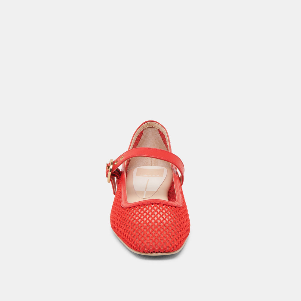 RODNI MESH BALLET FLATS CHILI WOVEN MESH | Dolce Vita Women