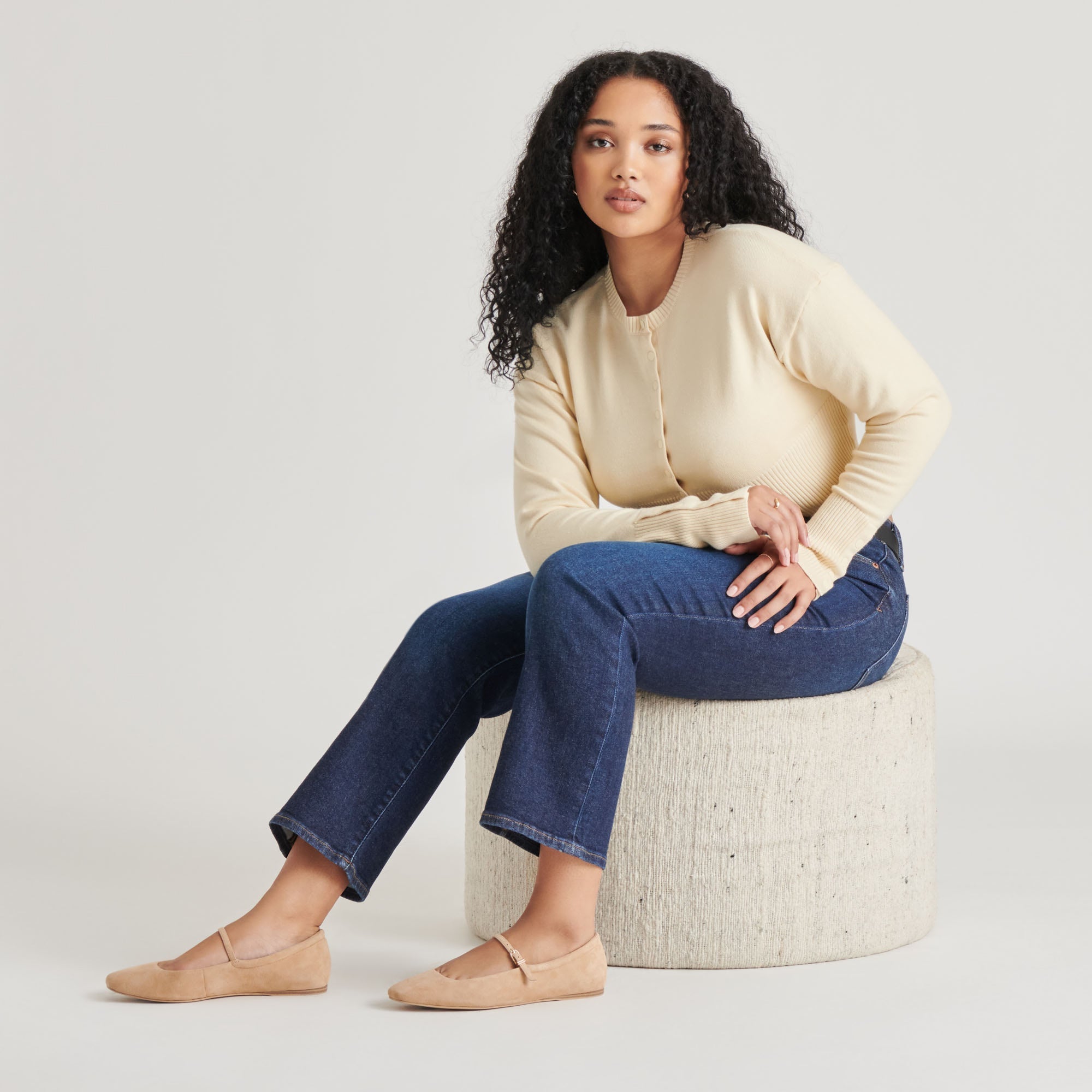 Reyes Bamboo Suede Ballet Flats | Women Dolce Vita