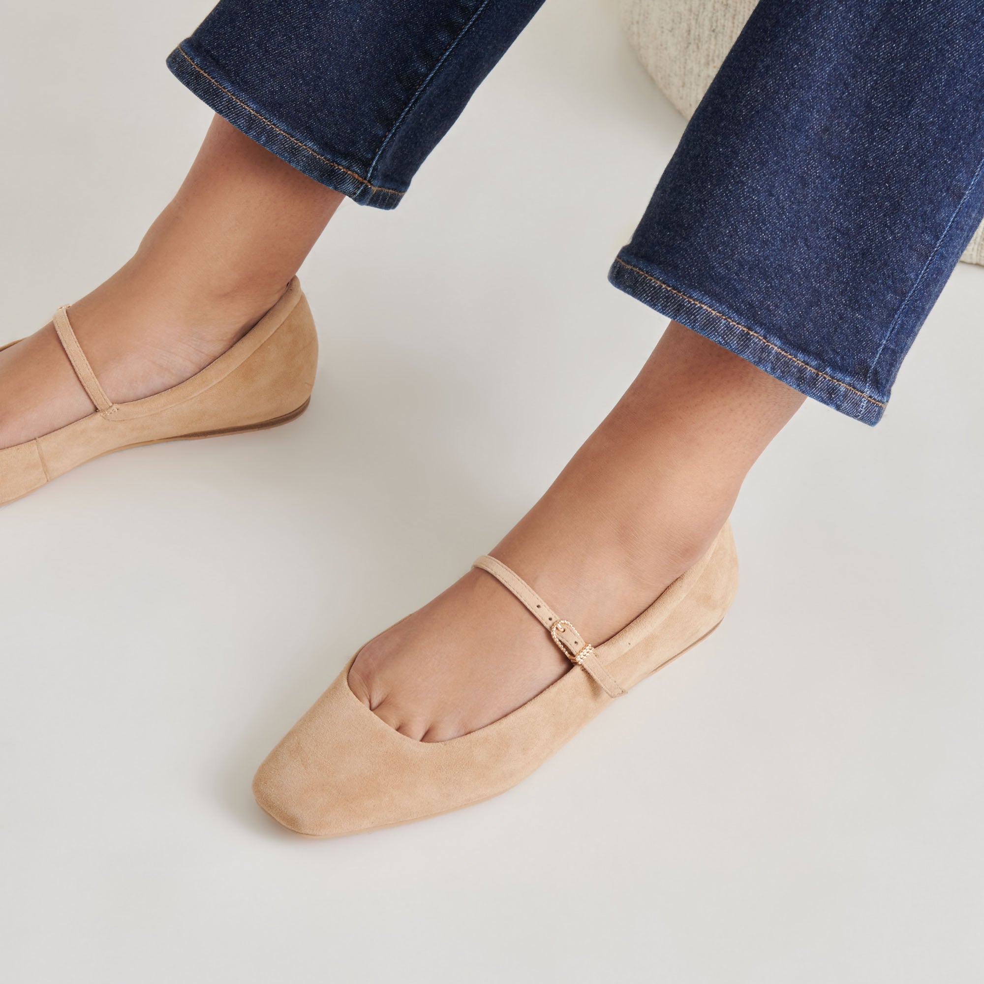 Reyes Bamboo Suede Ballet Flats | Women Dolce Vita
