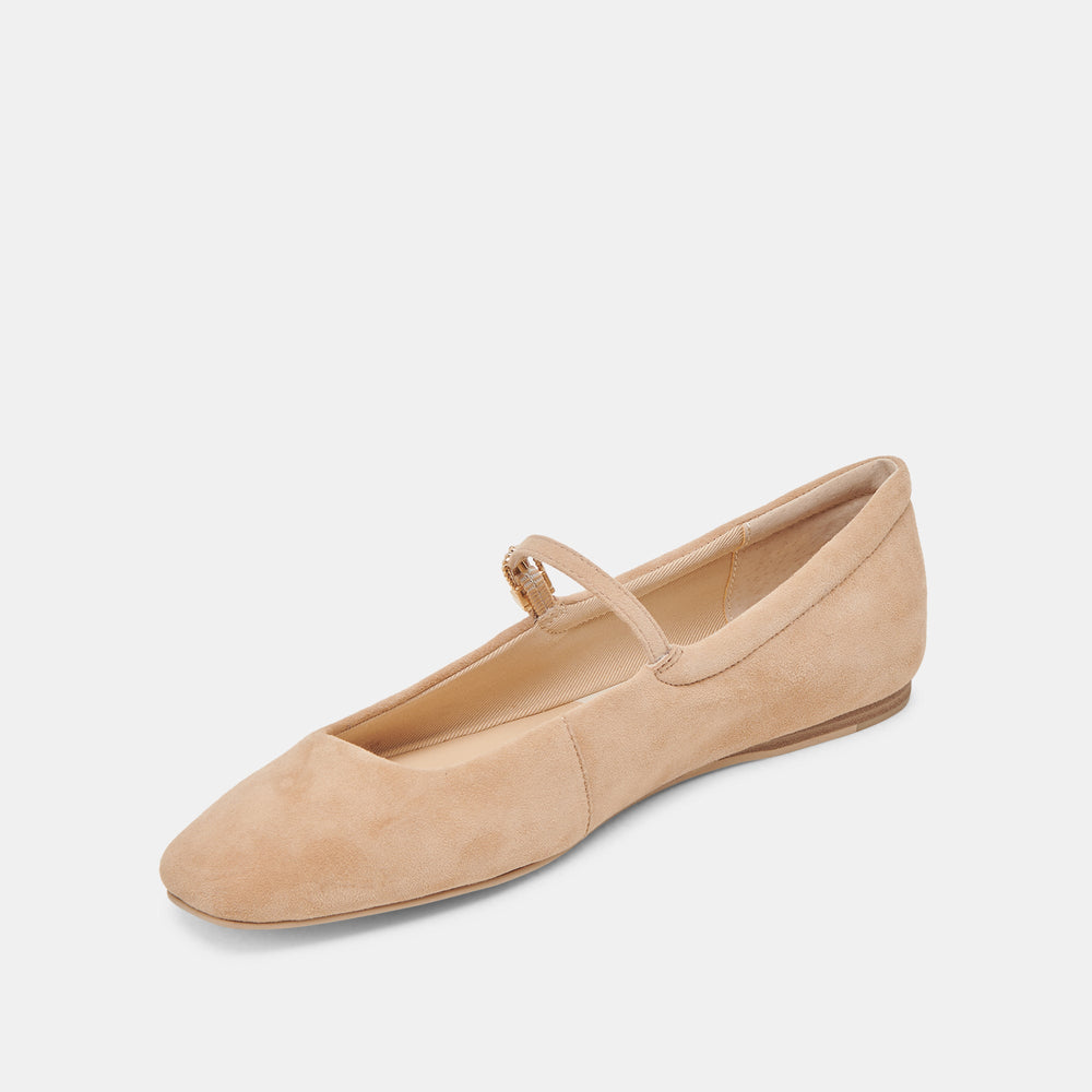 Reyes Bamboo Suede Ballet Flats | Women Dolce Vita