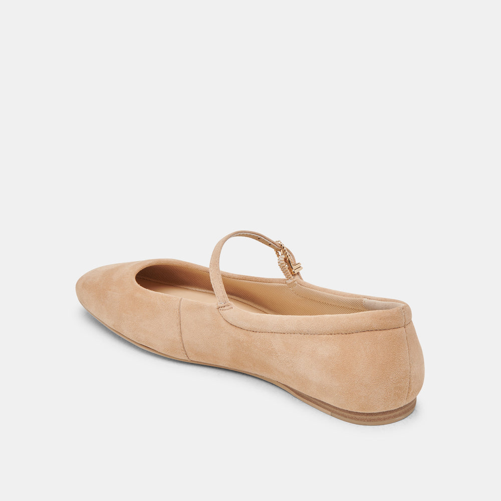 Reyes Bamboo Suede Ballet Flats | Women Dolce Vita