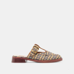 Harlah Yellow Plaid Tweed Flats | Women Dolce Vita