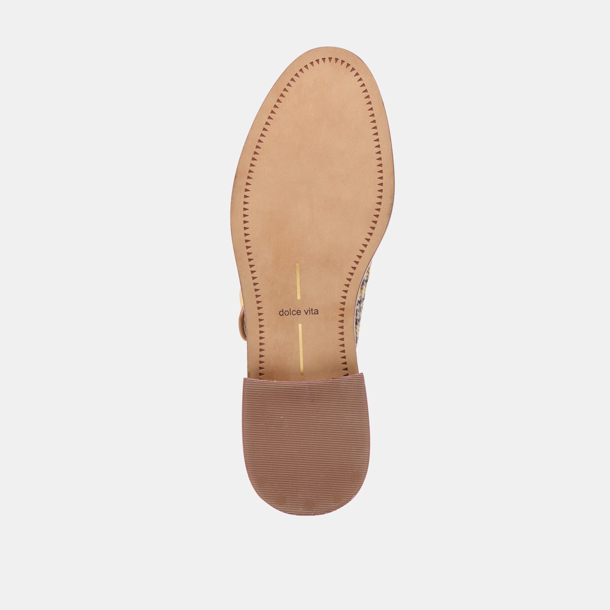 Harlah Yellow Plaid Tweed Flats | Women Dolce Vita
