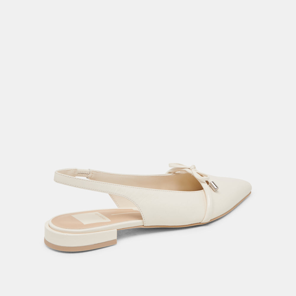 PAYGE FLATS OFF WHITE CRINKLE PATENT | Dolce Vita Women