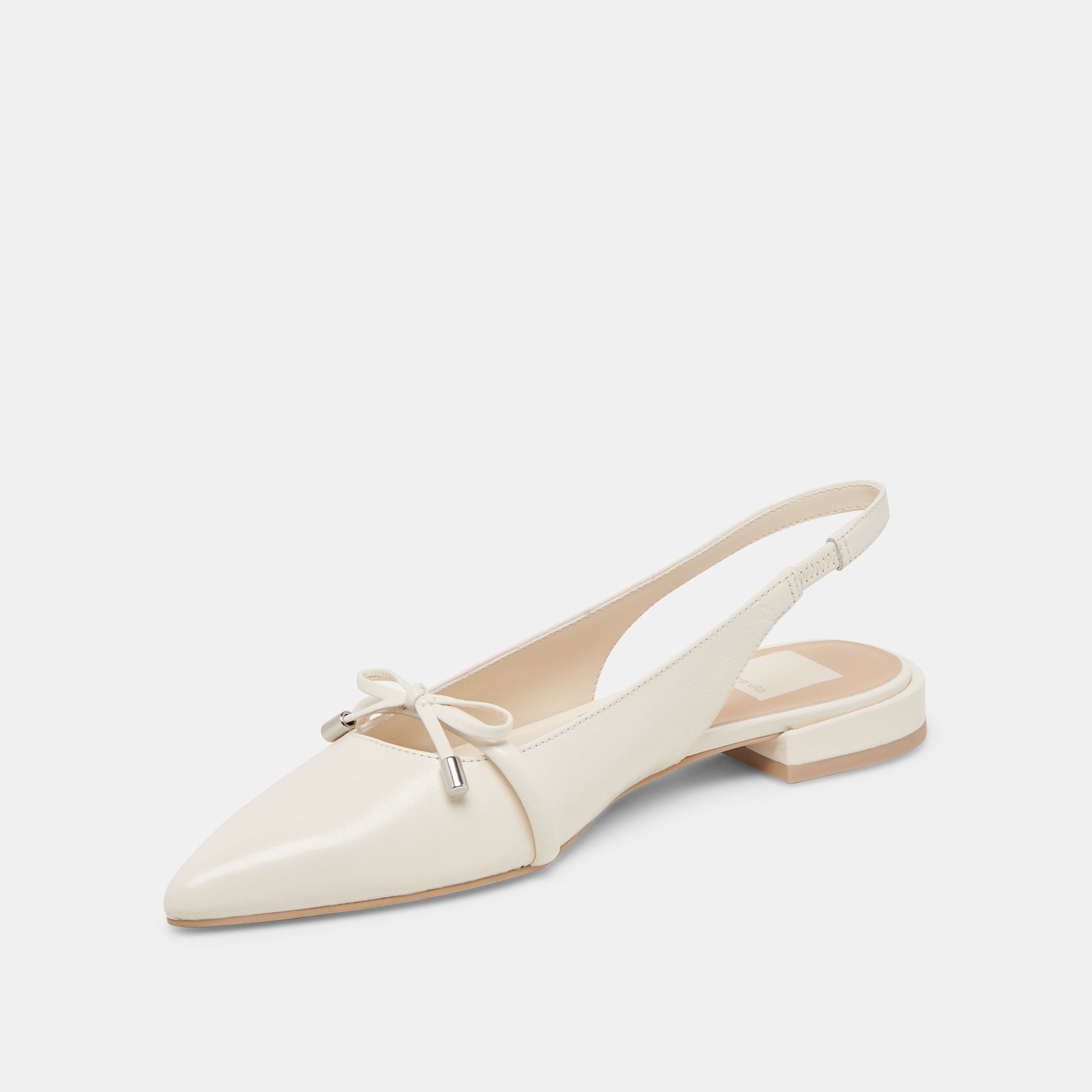 PAYGE FLATS OFF WHITE CRINKLE PATENT | Dolce Vita Women