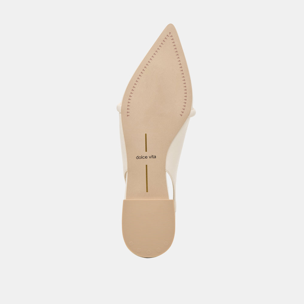 PAYGE FLATS OFF WHITE CRINKLE PATENT | Dolce Vita Women