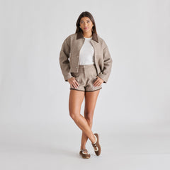 Swan Dk Brown Suede Sneakers | Women Dolce Vita
