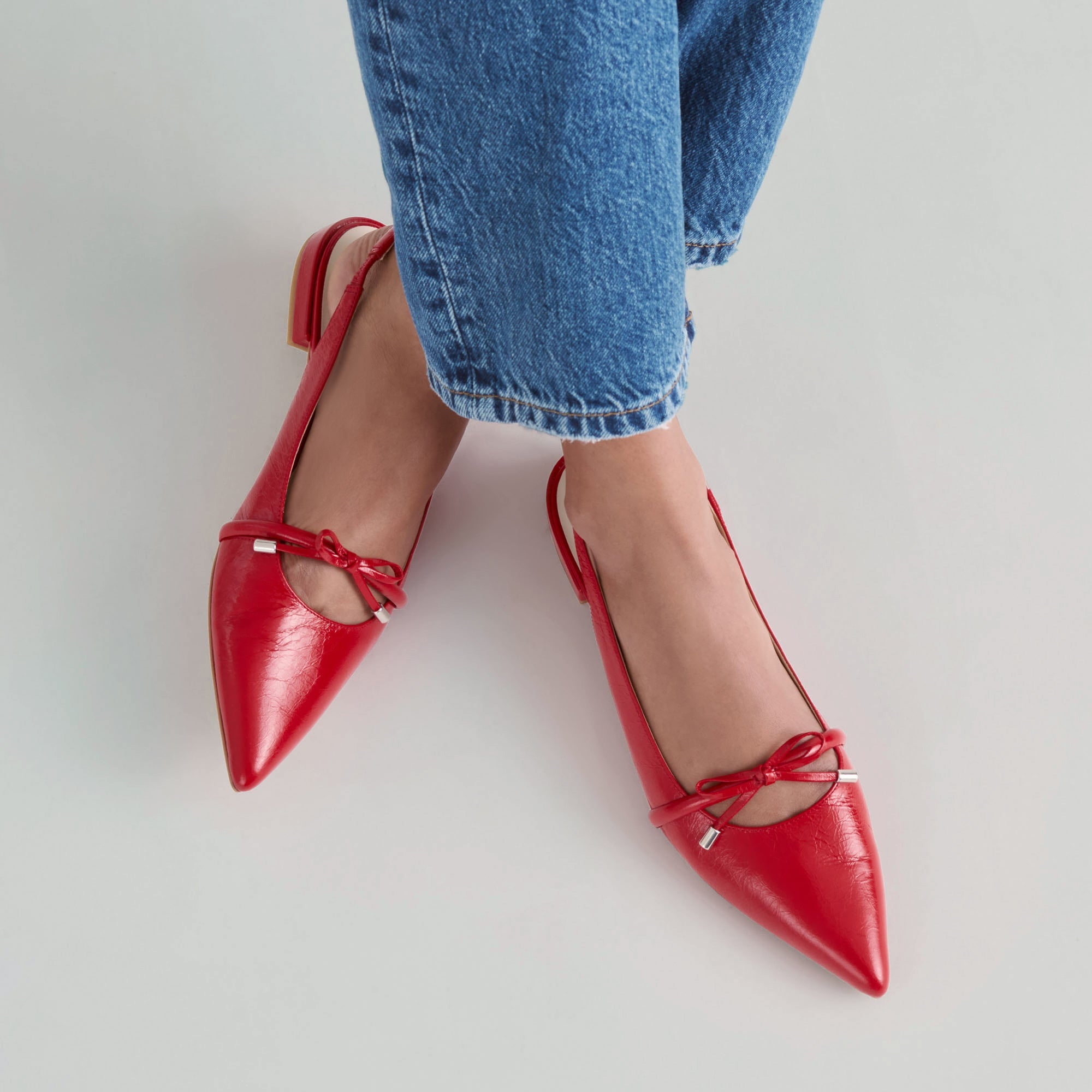 Payge Chili Crinkle Patent Flats | Women Dolce Vita