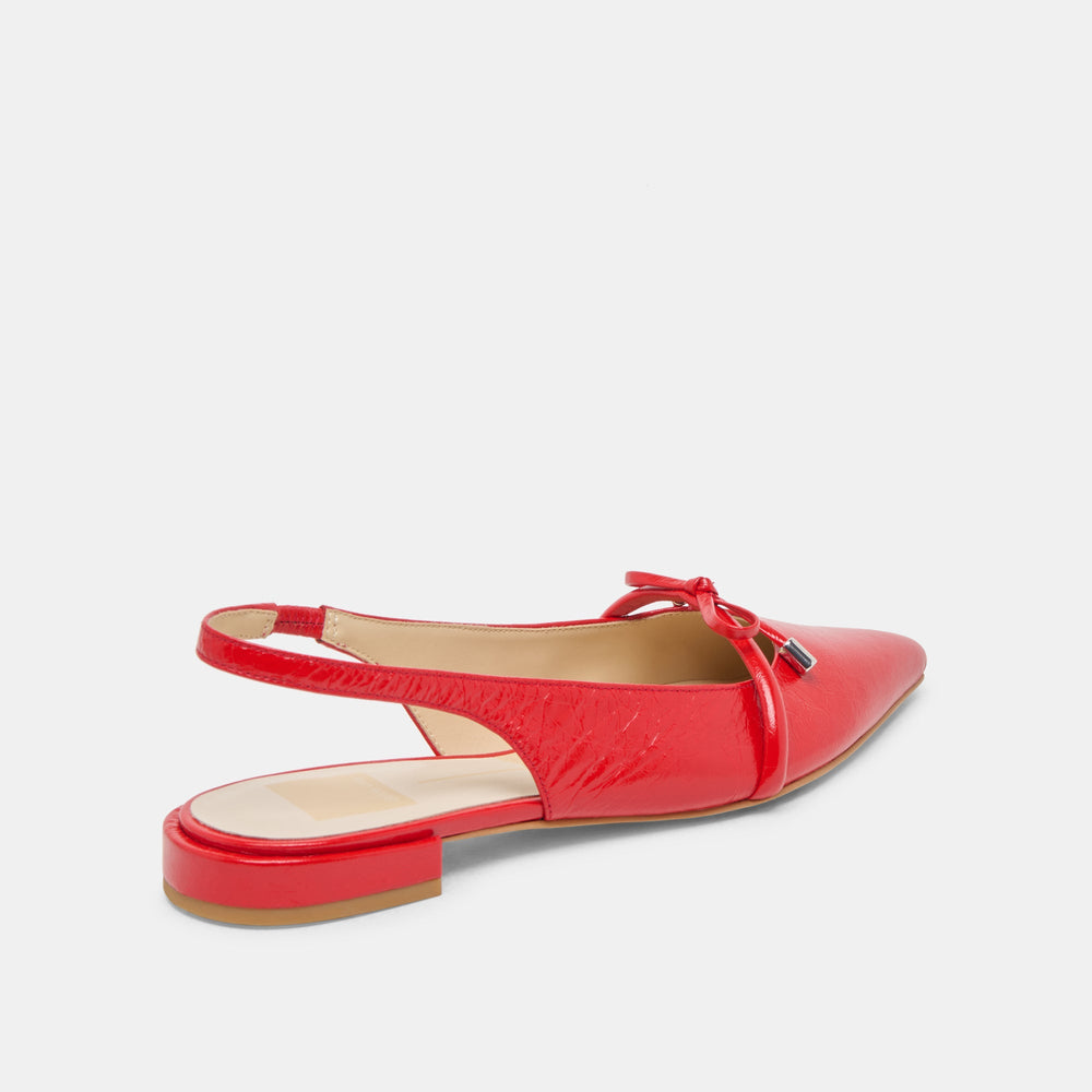 Payge Chili Crinkle Patent Flats | Women Dolce Vita