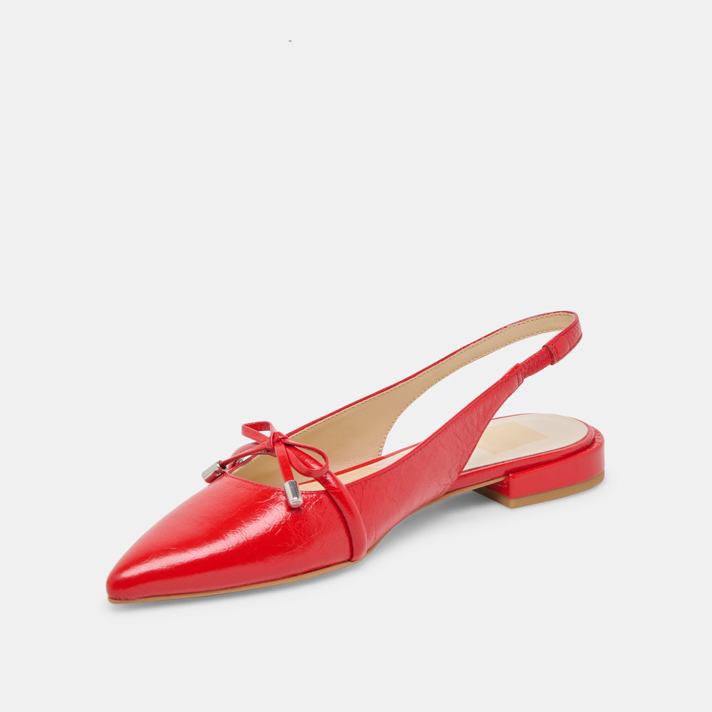 Payge Chili Crinkle Patent Flats | Women Dolce Vita