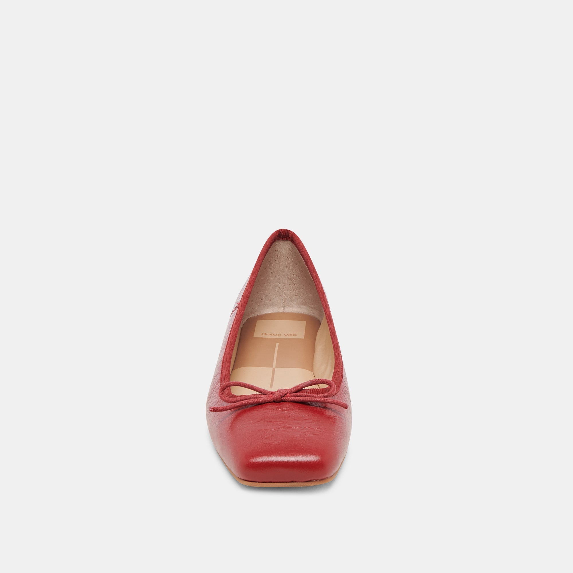 Anisa Ballet Flats RED CRINKLE PATENT | Women Dolce Vita