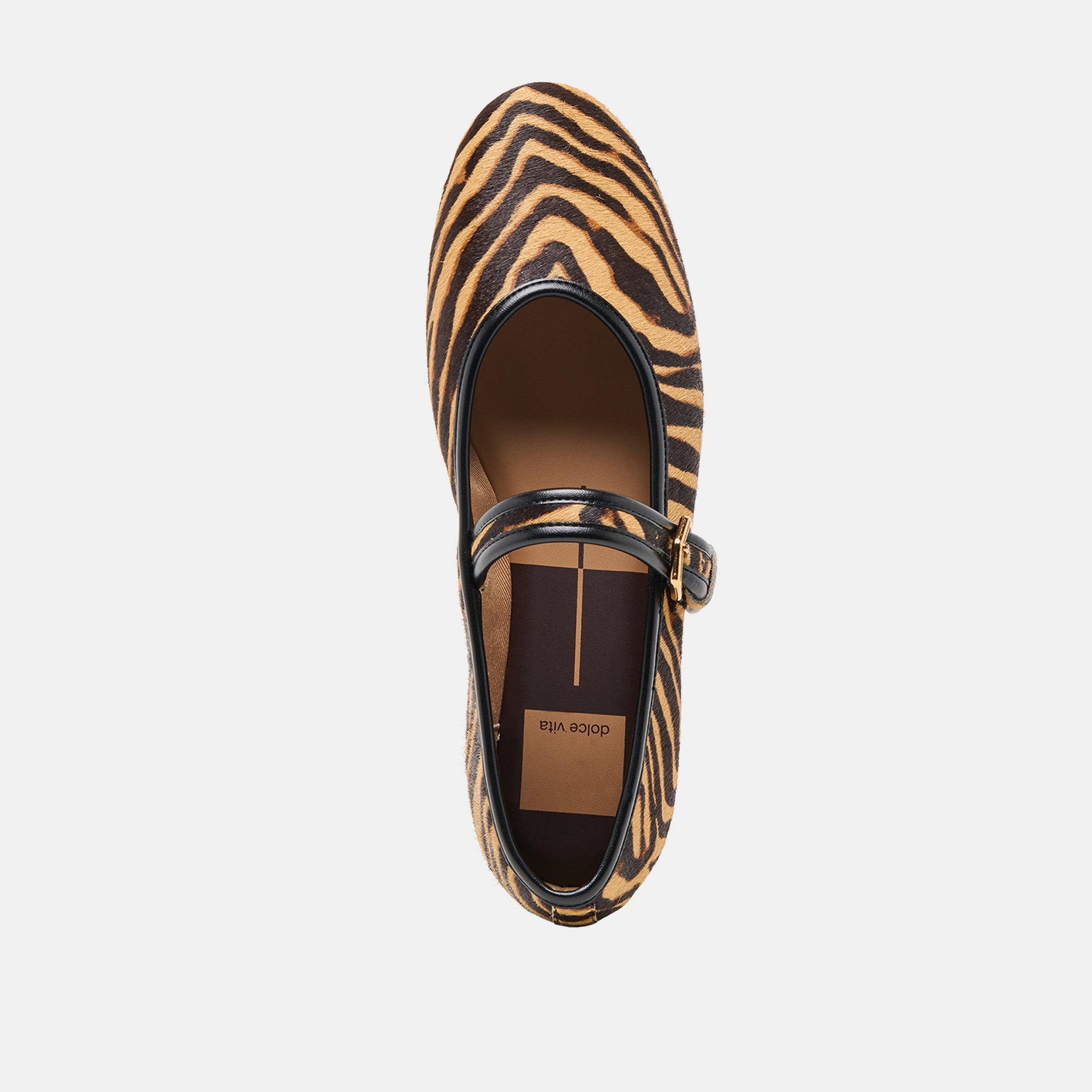 Roslyn Tiger Calf Hair Ballet Flats | Women Dolce Vita