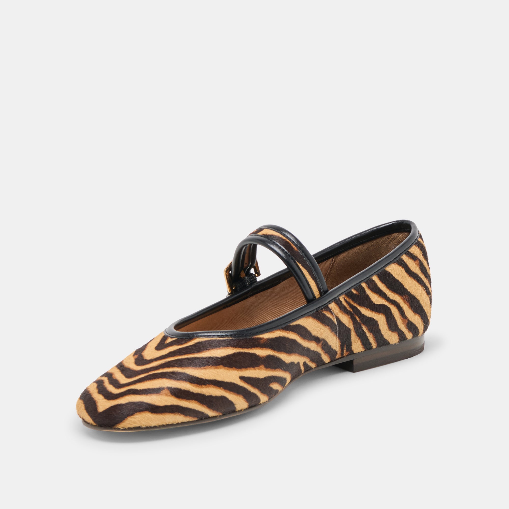 Roslyn Tiger Calf Hair Ballet Flats | Women Dolce Vita