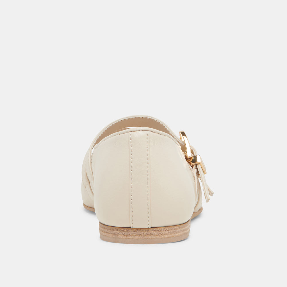 BAYLEE BALLET FLATS IVORY LEATHER | Dolce Vita Women