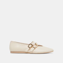 BAYLEE BALLET FLATS IVORY LEATHER | Dolce Vita Women
