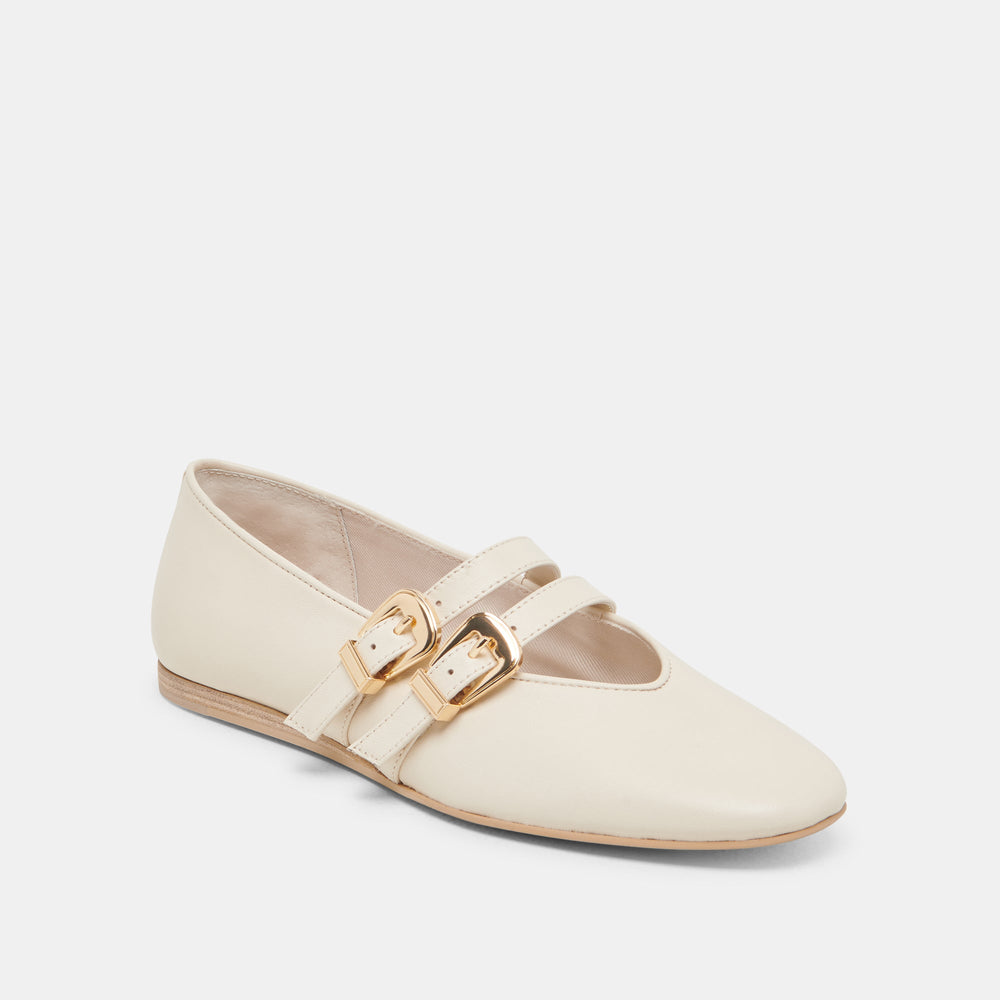 BAYLEE BALLET FLATS IVORY LEATHER | Dolce Vita Women