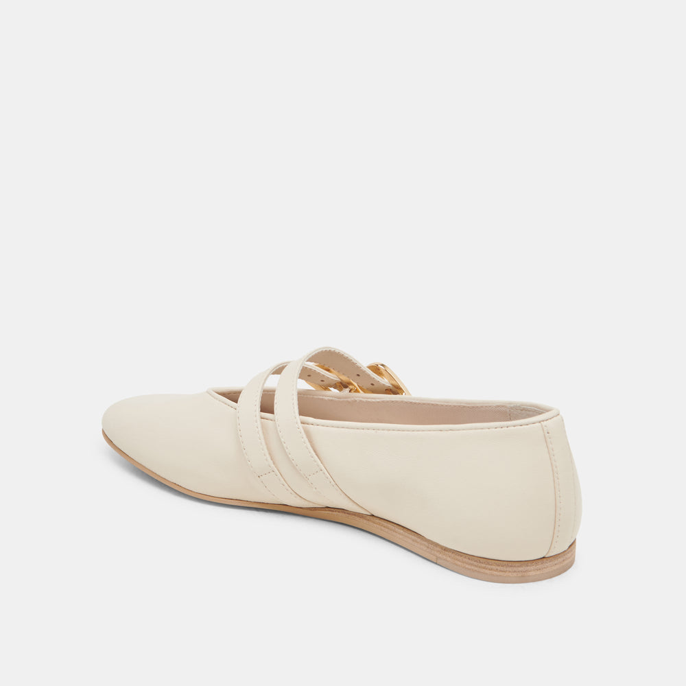 BAYLEE BALLET FLATS IVORY LEATHER | Dolce Vita Women