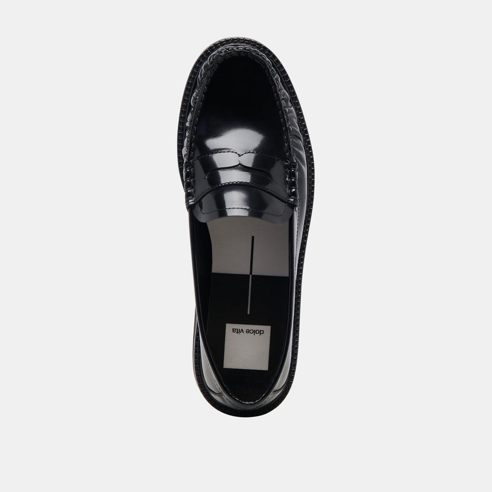 MAXWELL LOAFERS BLACK LEATHER | Dolce Vita Women