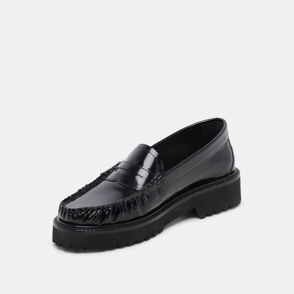 MAXWELL LOAFERS BLACK LEATHER | Dolce Vita Women