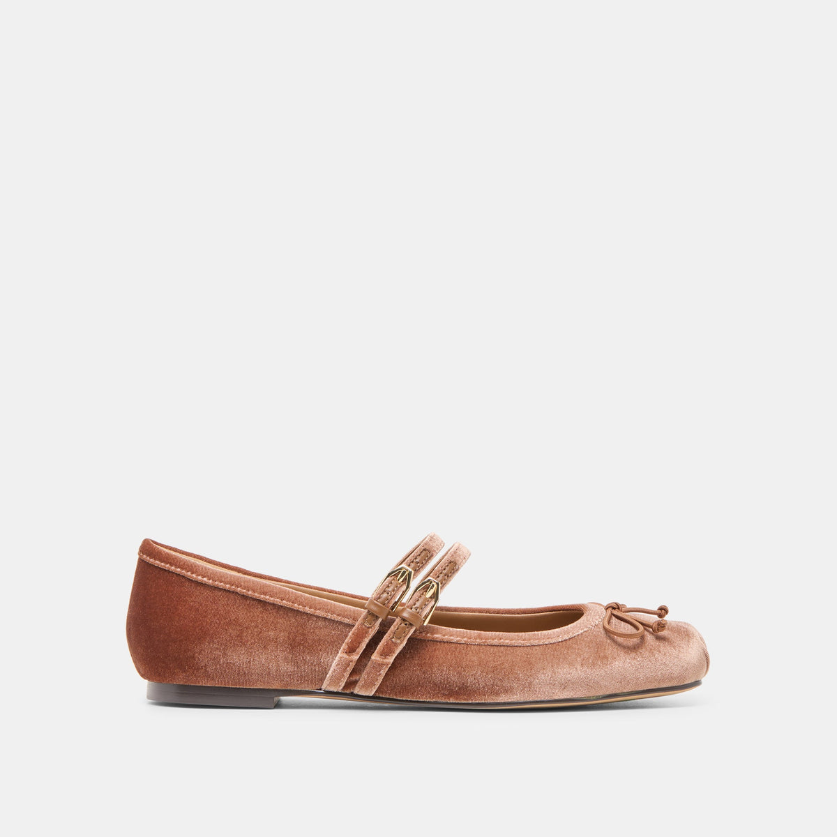 Gibsen Dk Rose Velvet Ballet Flats | Women Dolce Vita