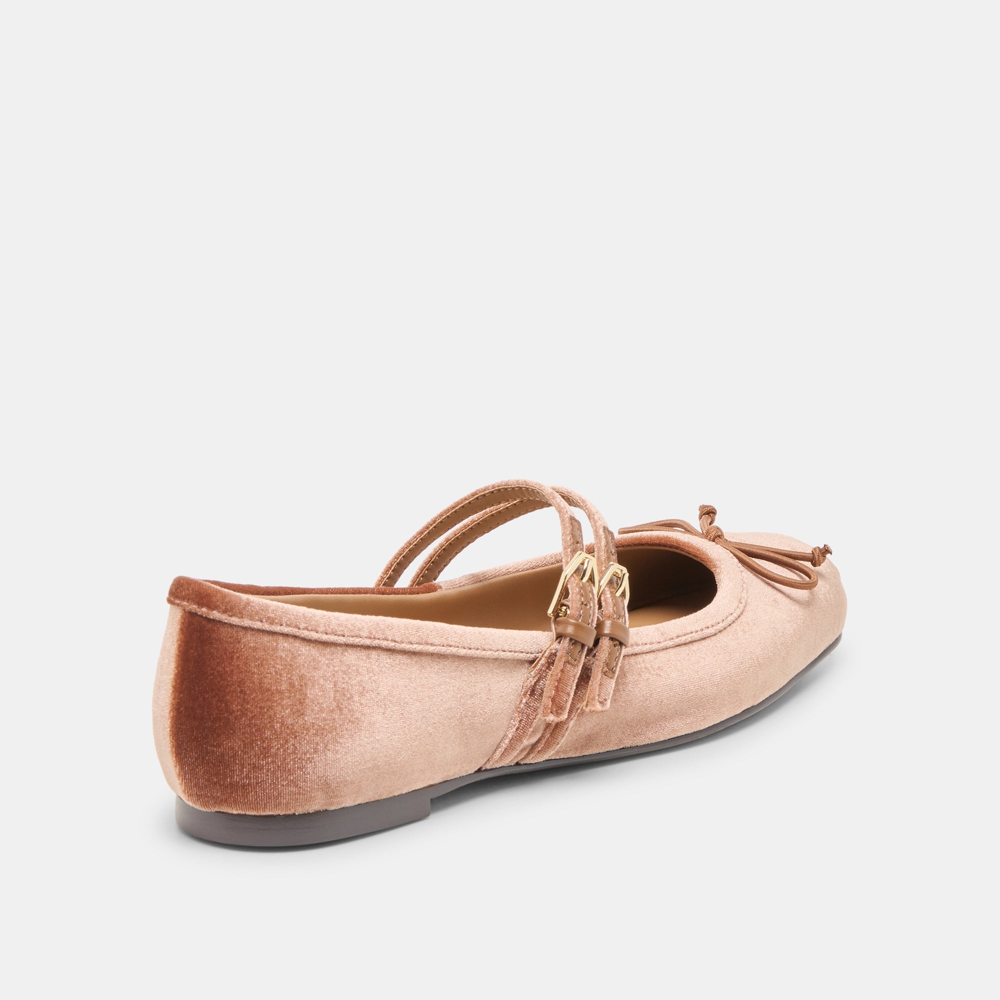 Gibsen Dk Rose Velvet Ballet Flats | Women Dolce Vita