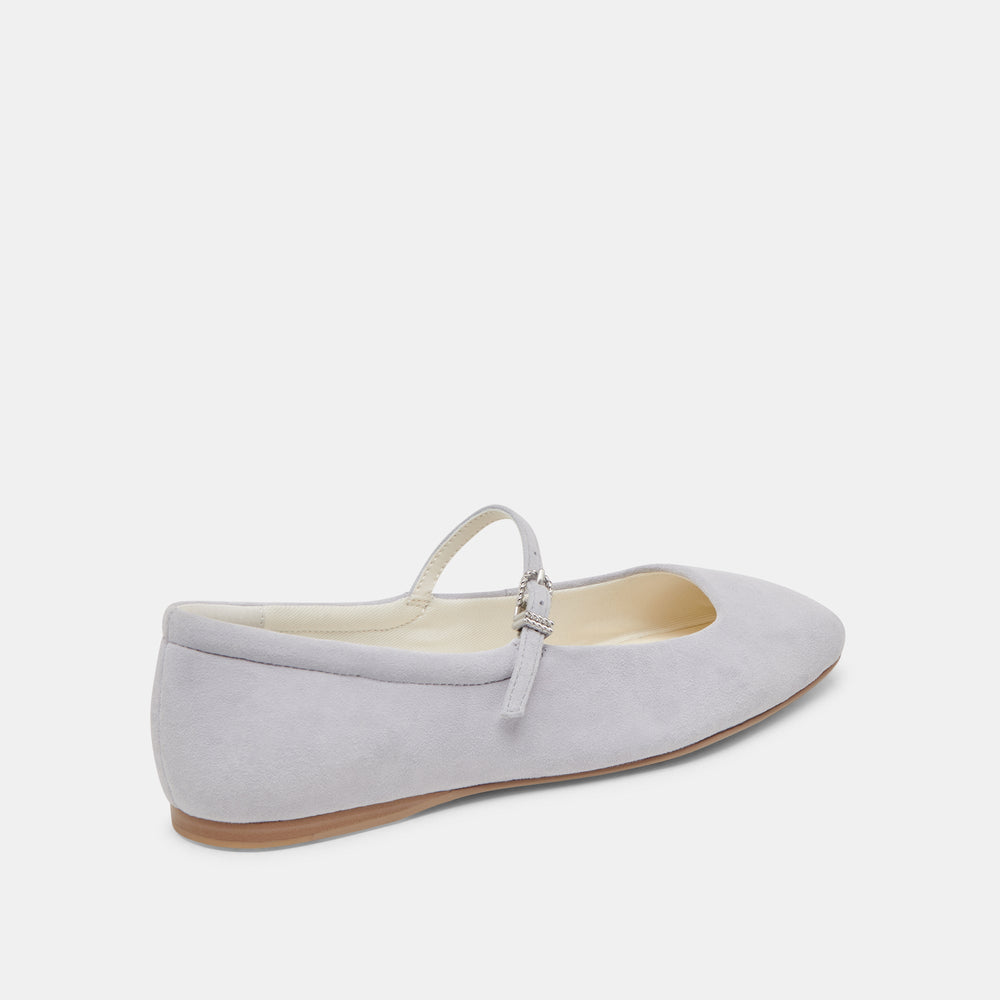 REYES BALLET FLATS DUSTY BLUE SUEDE | Dolce Vita Women