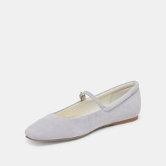 REYES BALLET FLATS DUSTY BLUE SUEDE | Dolce Vita Women