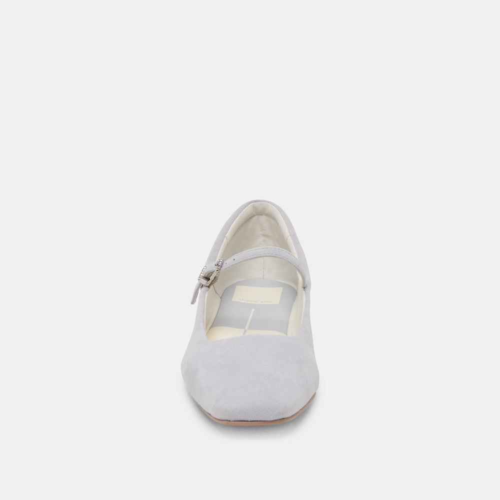 REYES BALLET FLATS DUSTY BLUE SUEDE | Dolce Vita Women
