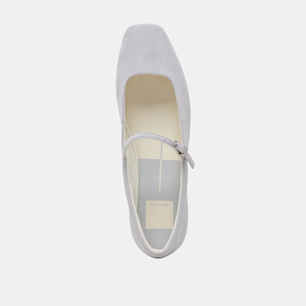 REYES BALLET FLATS DUSTY BLUE SUEDE | Dolce Vita Women