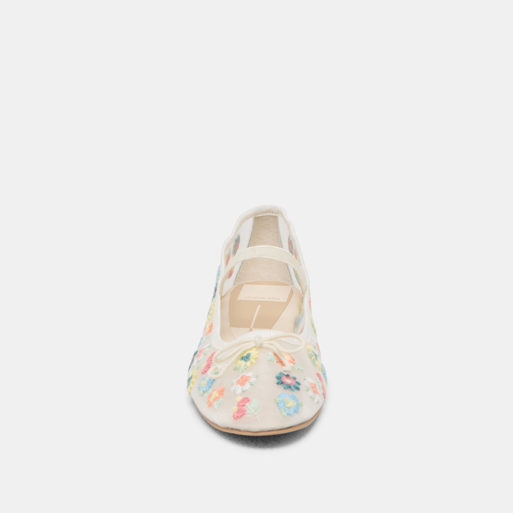CADEL FLORAL BALLET FLATS IVORY FLORAL MESH | Dolce Vita Women
