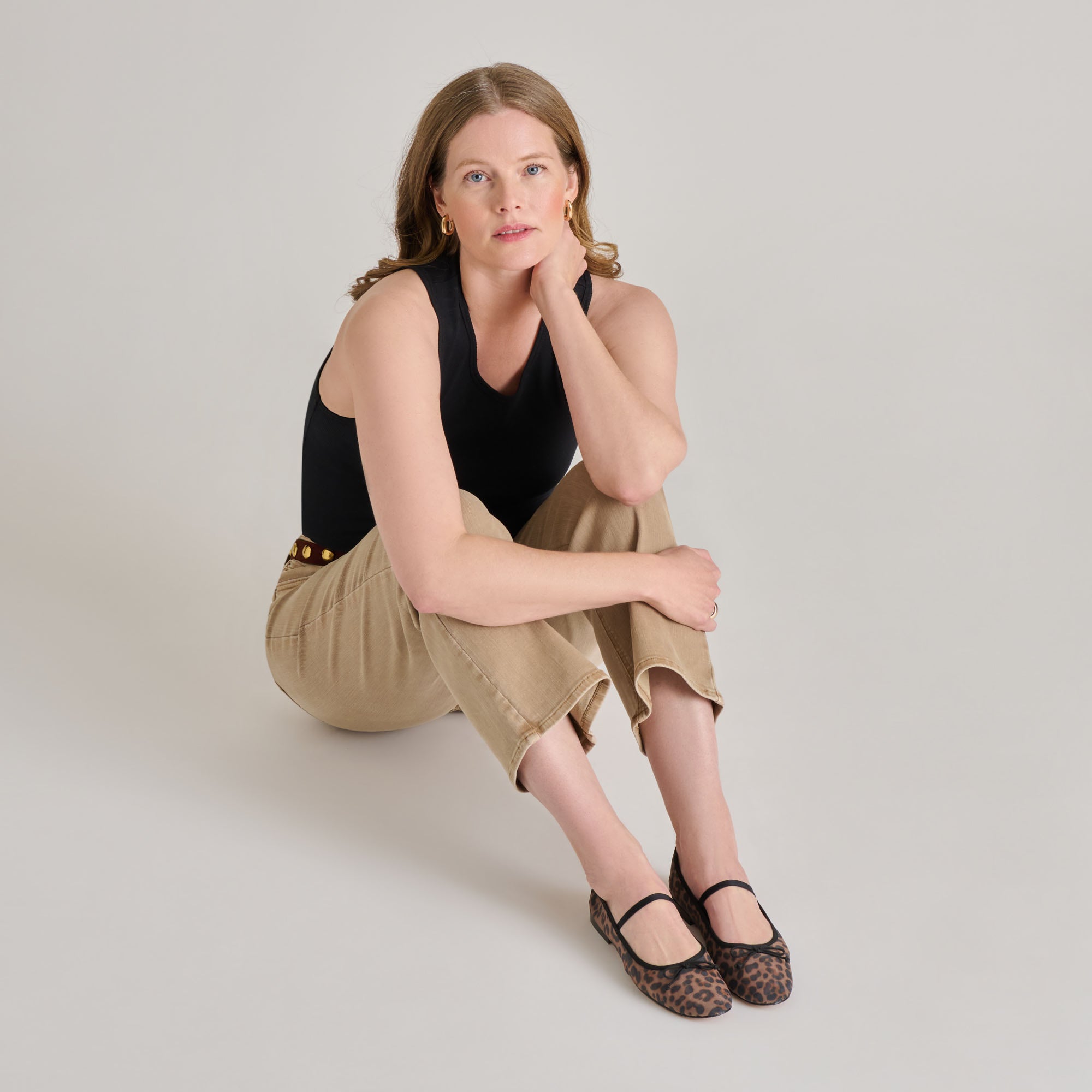 CADEL BALLET FLATS DK LEOPARD MESH | Women Dolce Vita