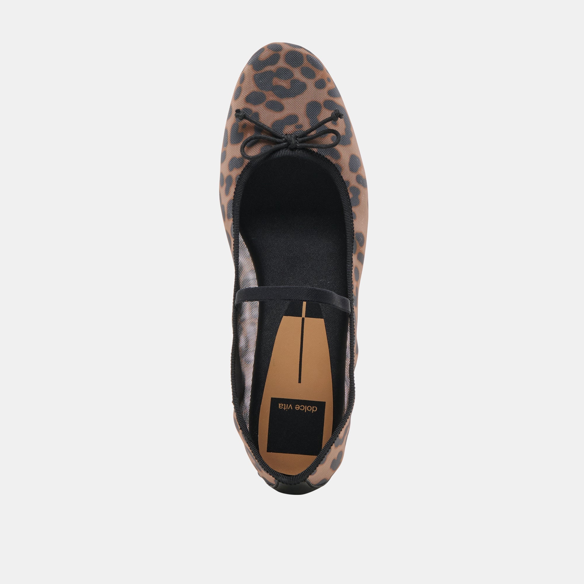 CADEL BALLET FLATS DK LEOPARD MESH | Women Dolce Vita