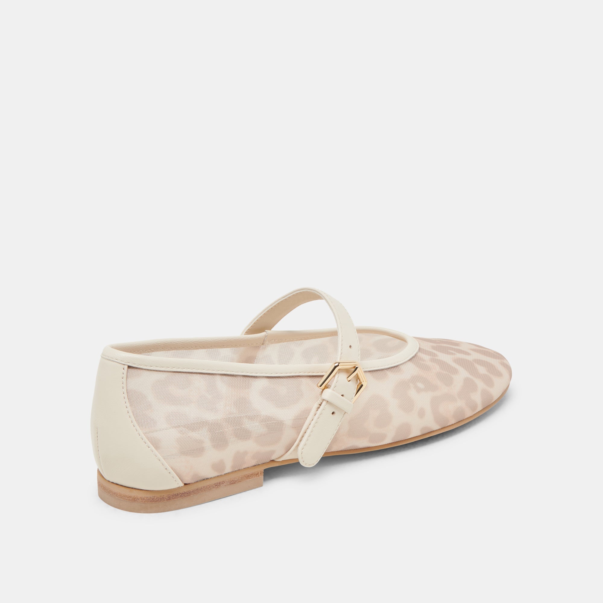 ROSLYN BALLET FLATS WHITE LEOPARD MESH | Dolce Vita Women