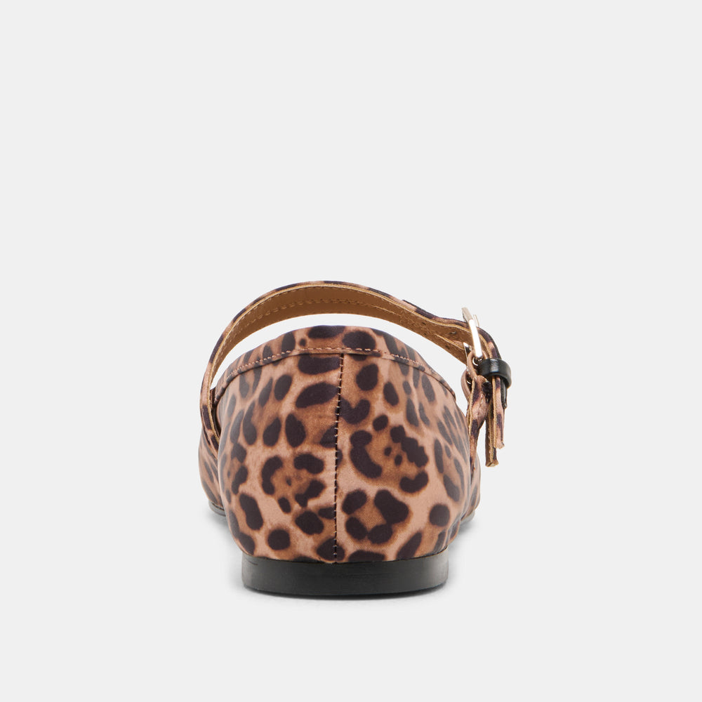 Gibsen Dk Leopard Satin Ballet Flats | Women Dolce Vita