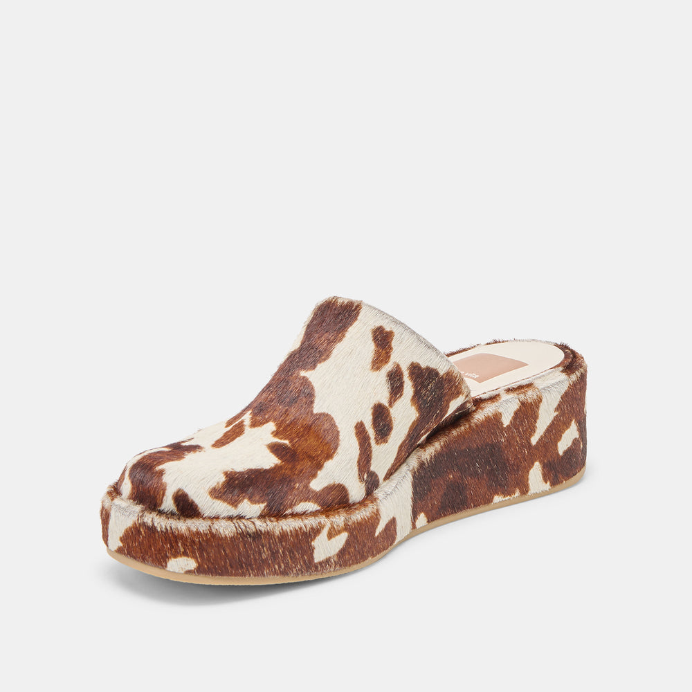 Rosita Cocoa Taurus Calf Hair Flats | Dolce Vita Women