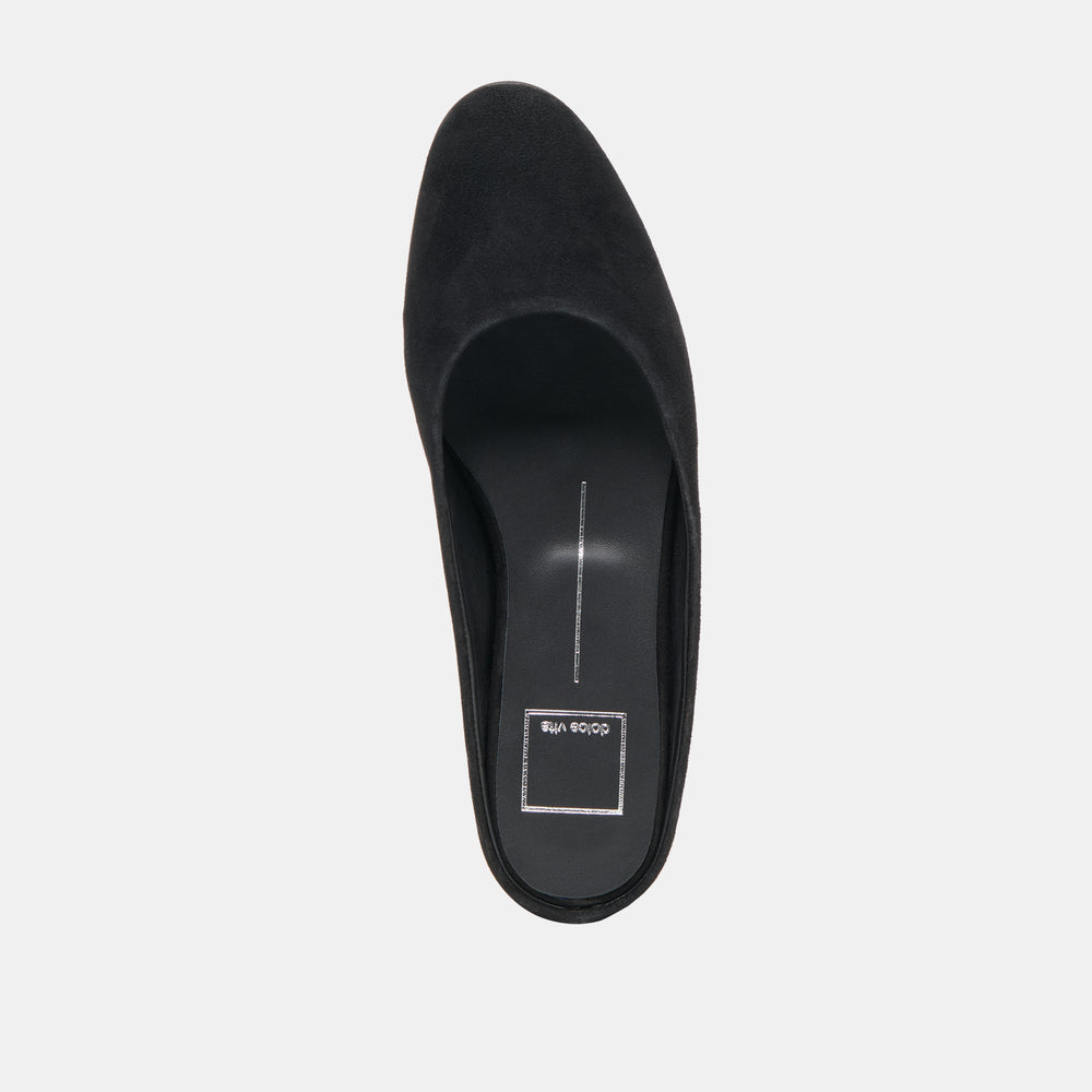Eila Onyx Suede Flats | Women Dolce Vita