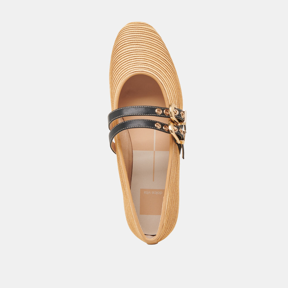 BAYLEE BALLET FLATS NATURAL RAFFIA | Dolce Vita Women