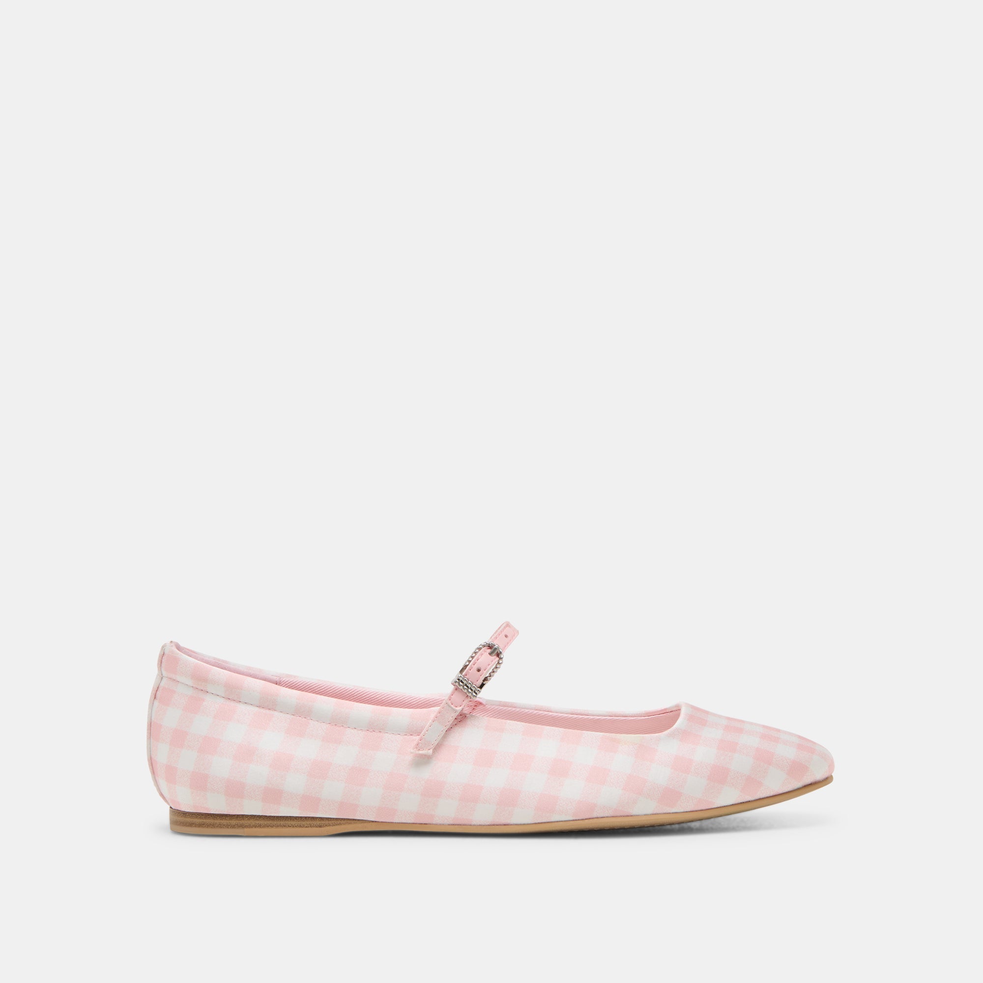 Reyes X Byrdie Golf Pink Plaid Gingham Ballet Flats | Women Dolce Vita