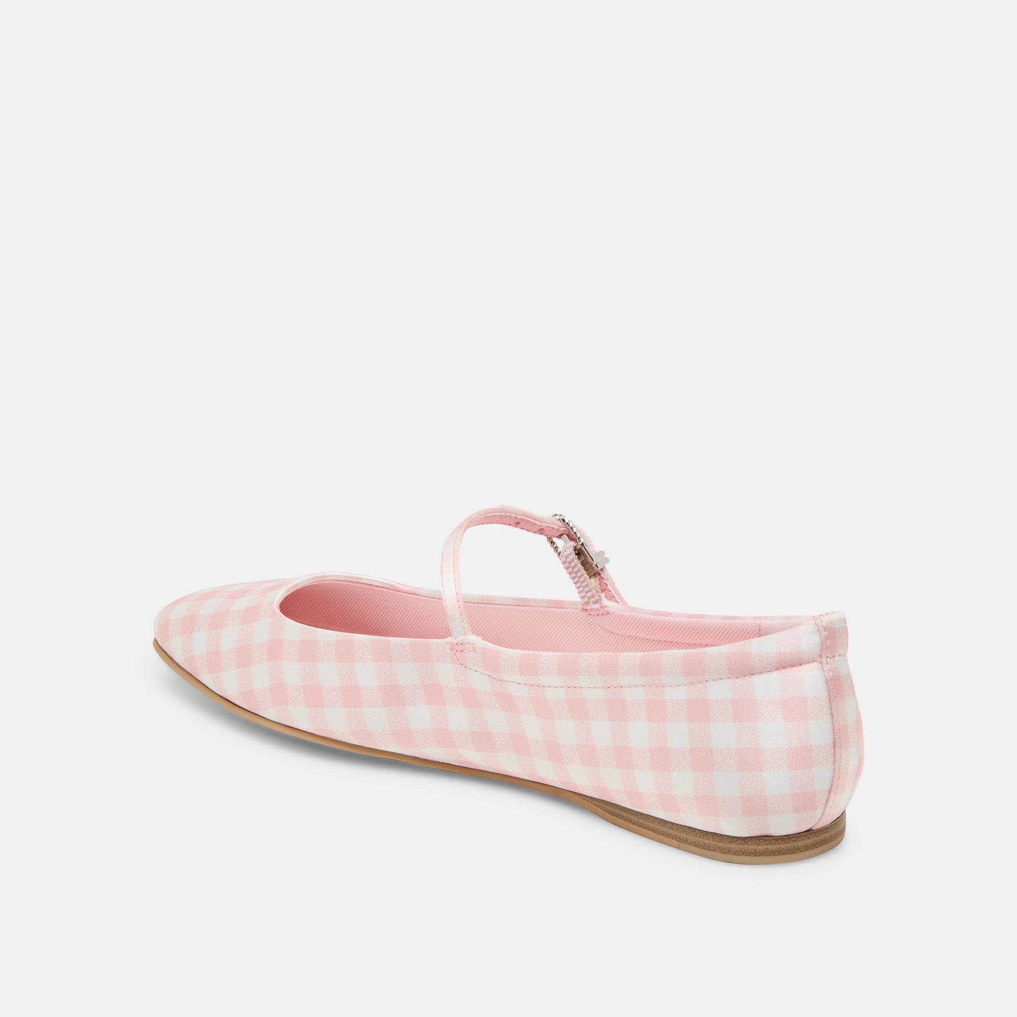 Reyes X Byrdie Golf Pink Plaid Gingham Ballet Flats | Women Dolce Vita
